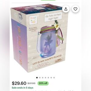 New DIY Fairy Lantern Night Light Kit - Arts and Crafts Gift for Girls Ages 6+
